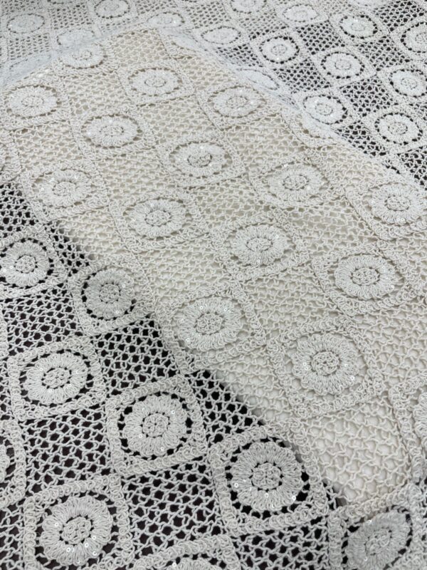 IMG_0917 Dyeable sequins work allover Crochet material