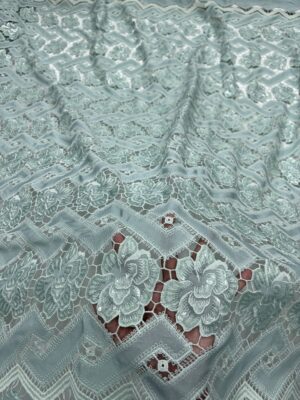 IMG_1708 Sequins and embroidery on crochet material