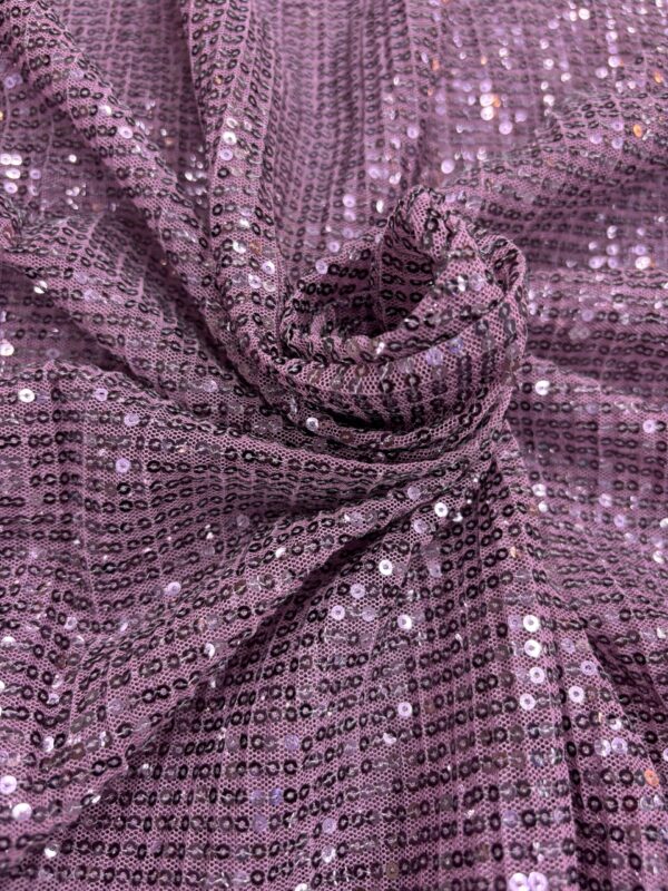 All over sequins on Net Fabric