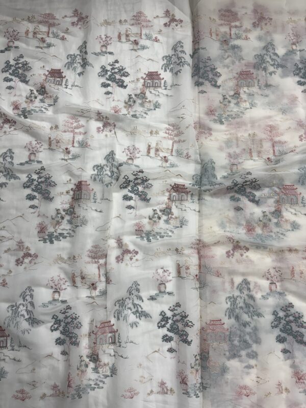 Embroidery on Organza material