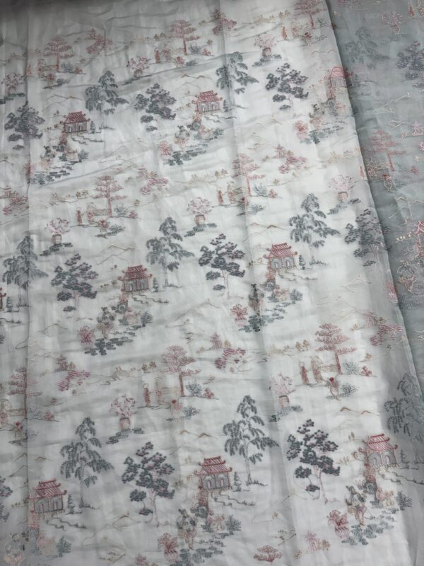 Embroidery on Organza material