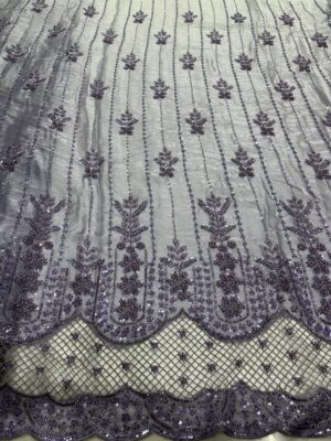 IMG_7561-1 Sequins, cutdana, ricedana with Jali border Ombre on Satin Fabric