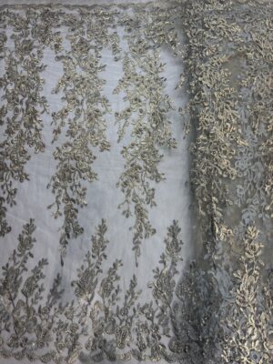 Embroidery & Moti on Net Fabric