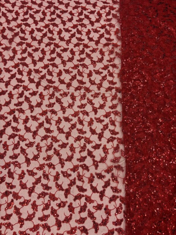 Sequins & cutdana on Net Fabric