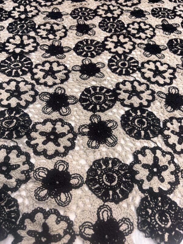 Dyeable sequins work allover Crochet material