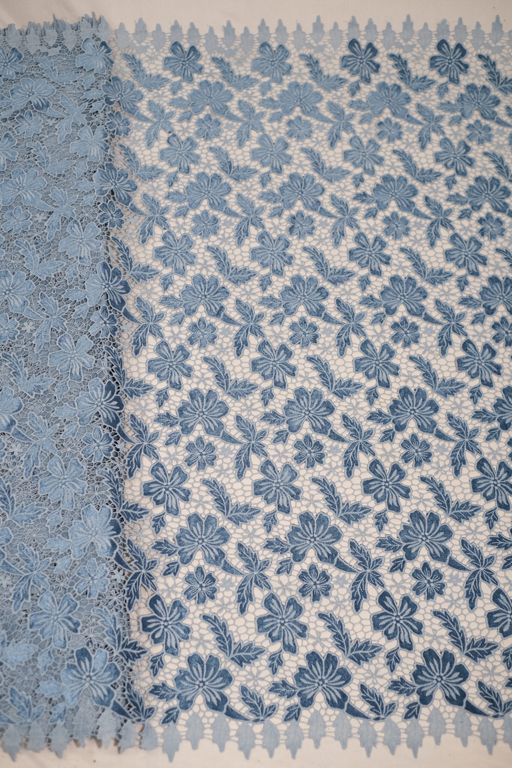 Velvet cutwork Fabric