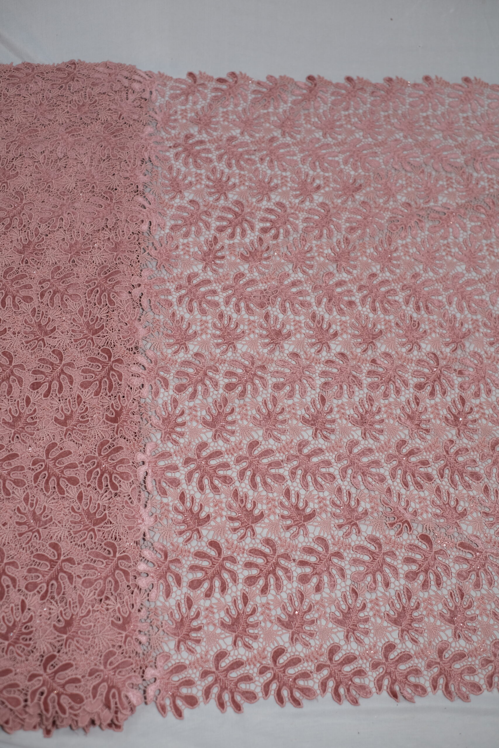 Velvet cutwork Fabric with sequins work