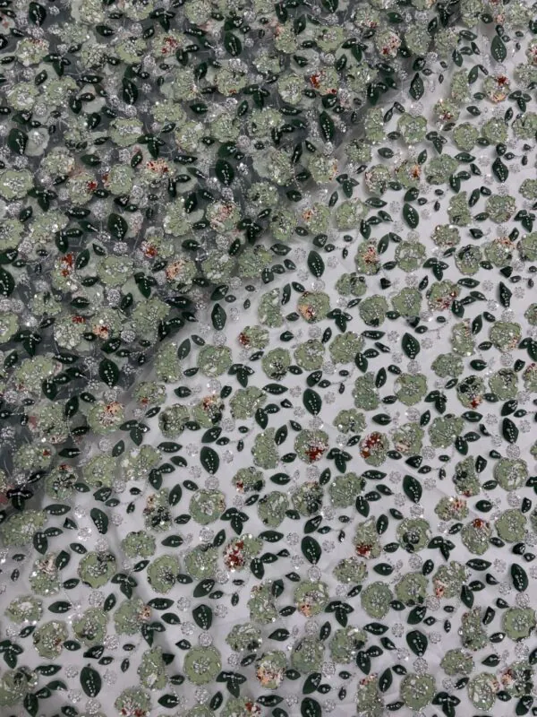 IMG_4161-1 Digital Print patchwork with sequins & cutdana on Net Fabric
